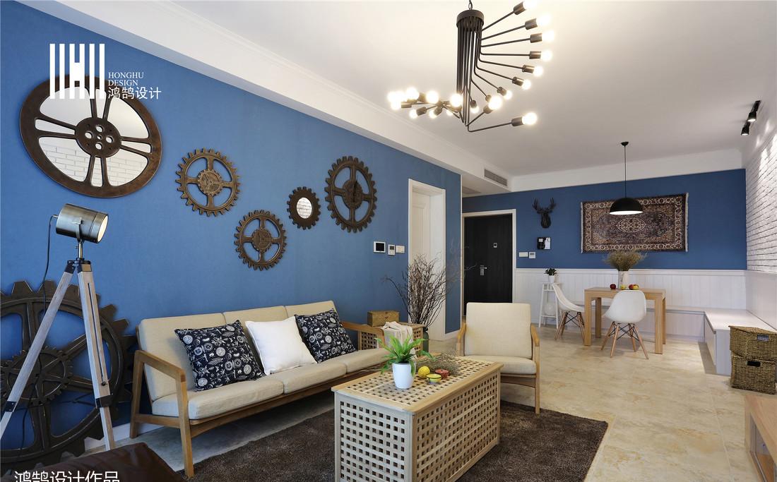 《蓝颜》平层设计 | 温馨工业风，打造浪漫回忆空间-20