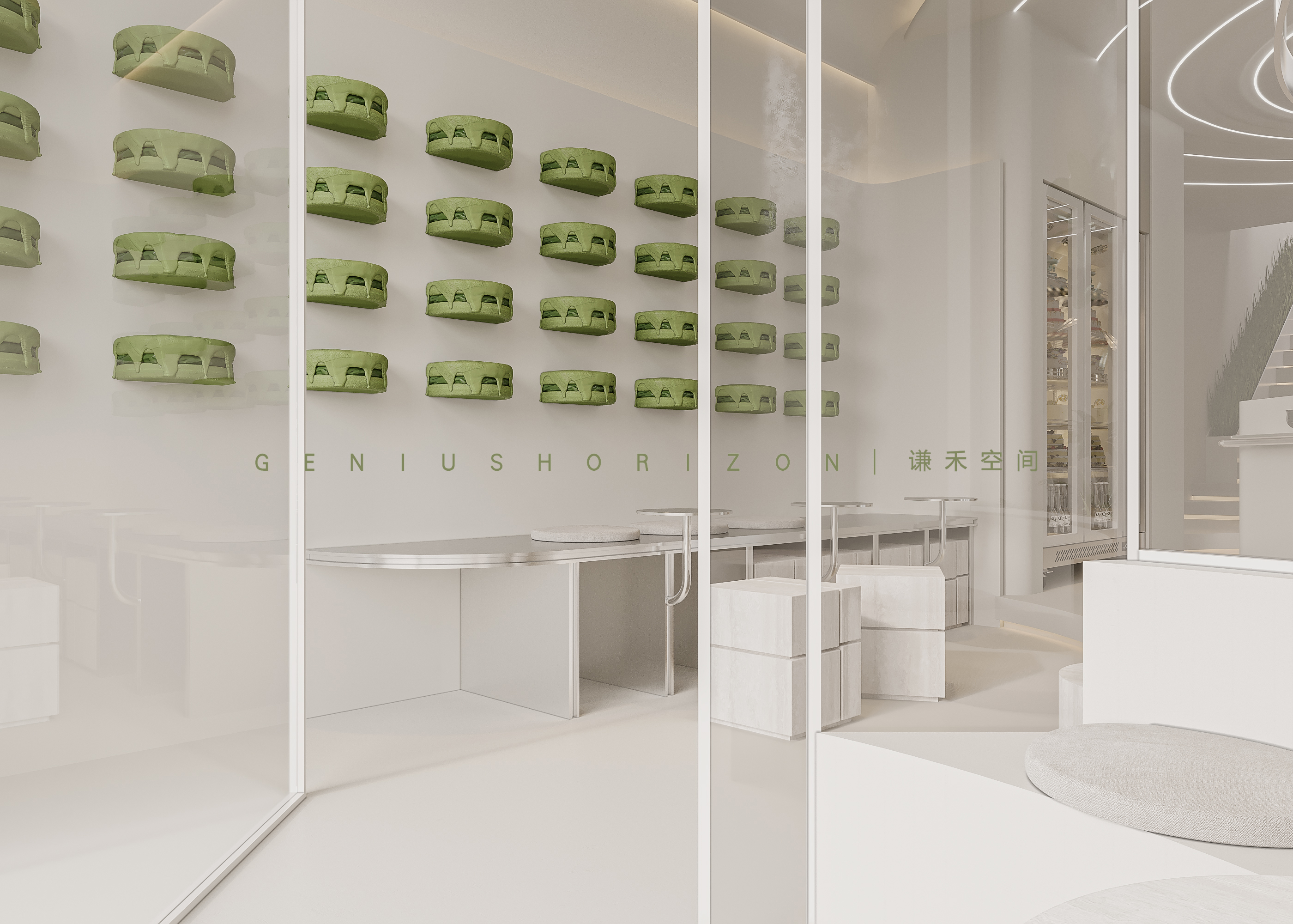 现代蛋糕店效果表现丨谦禾空间设计事务所-18