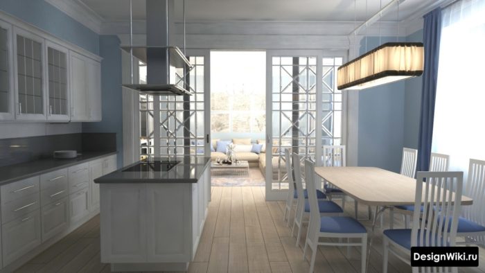 厨房与客厅一体化设计案例-110