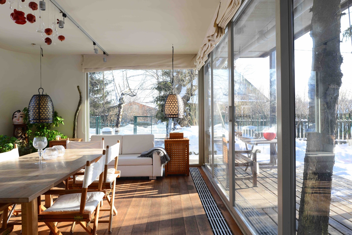 莫斯科魅力暗木小屋，玻璃墙环绕的全年宜居亭子-52