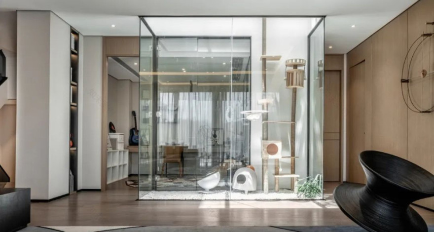 自然之美,都市心灵的栖息地——精致轻奢别墅设计-4