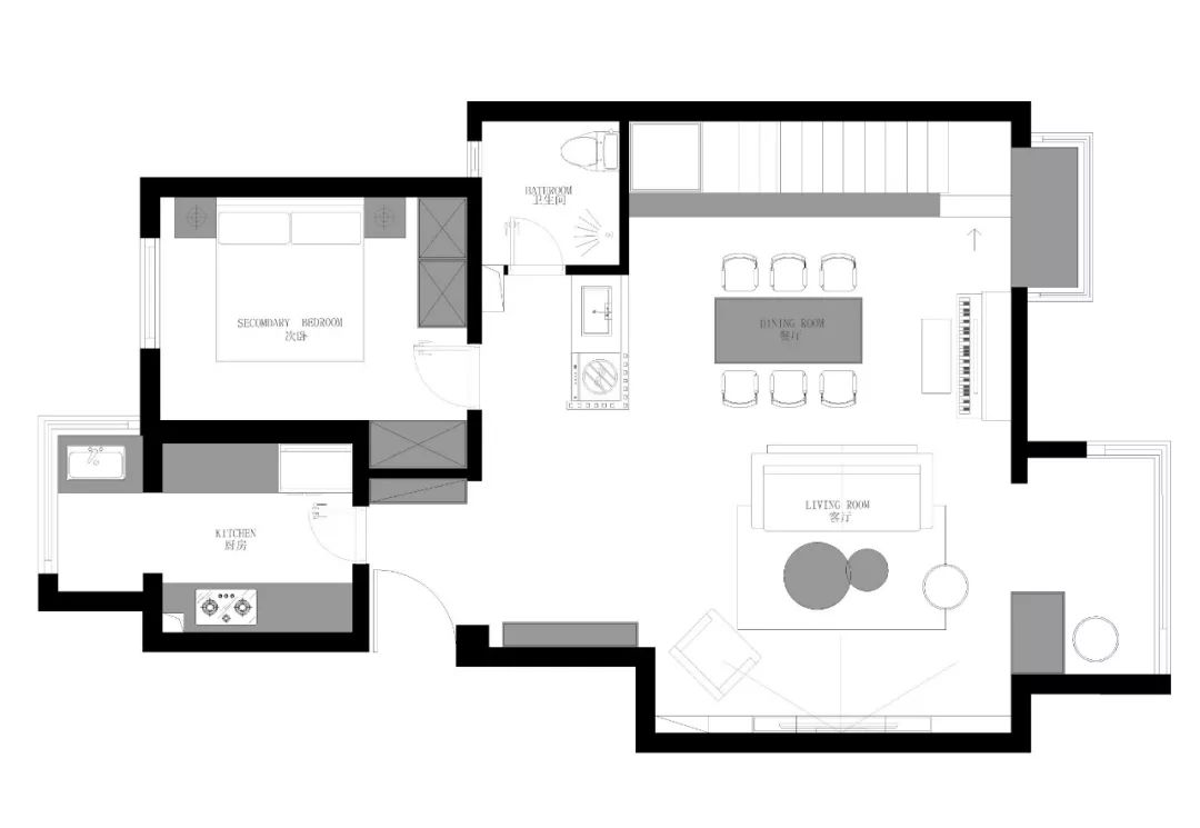北京挑高阁楼改造,90㎡变 200㎡,设计师如何玩转空间魔法?-7