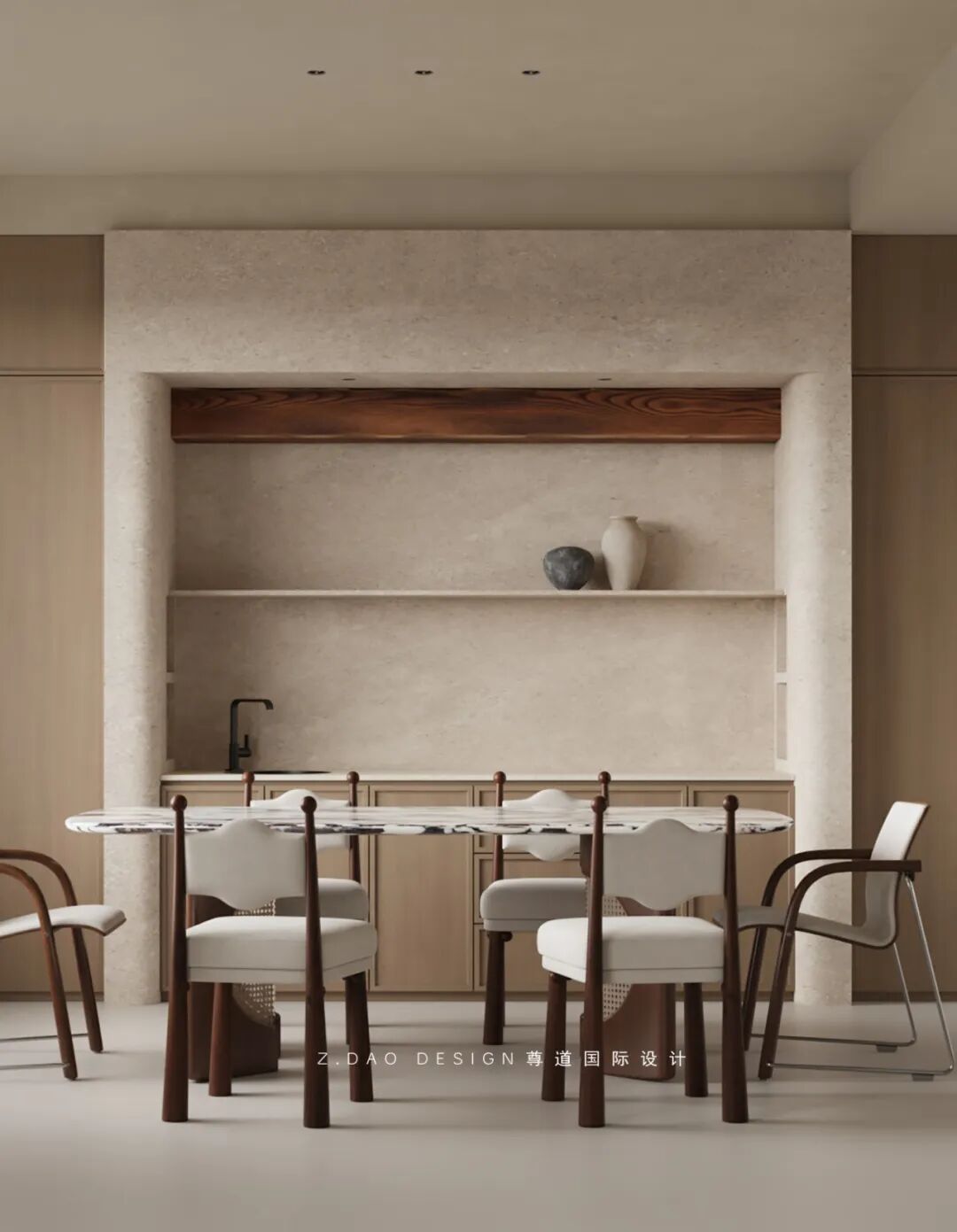 龙湖丽丰·西宸原著400㎡静奢风别墅（《喜 棠》）丨尊道国际设计-112