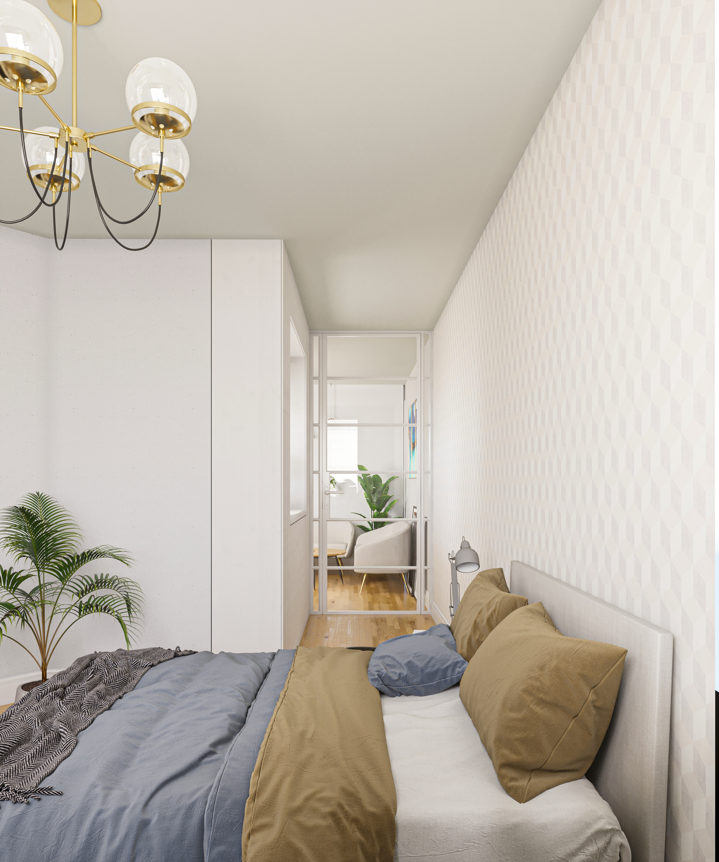 Design and visualization of an apartment in France-6