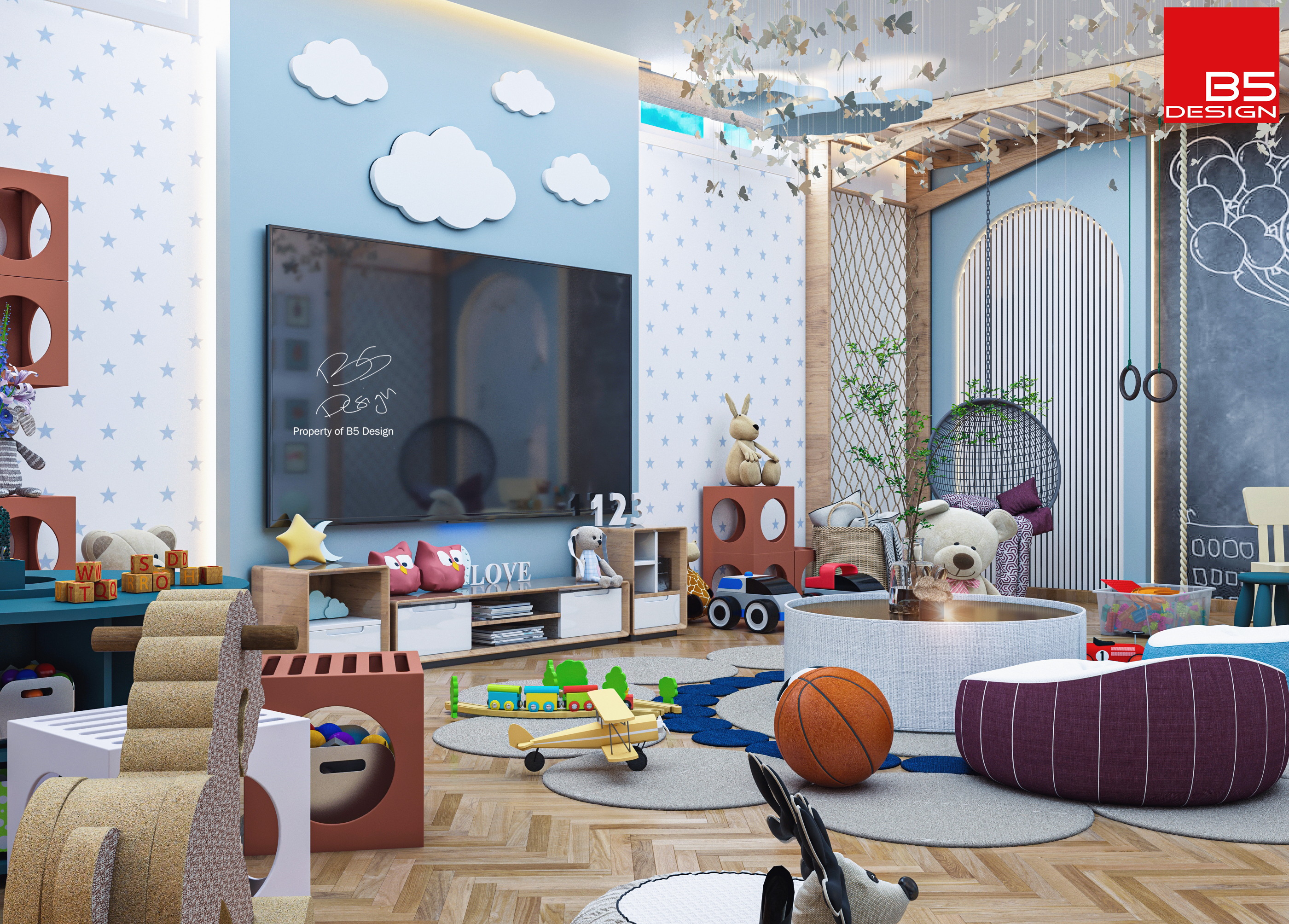 modern kid's room-7