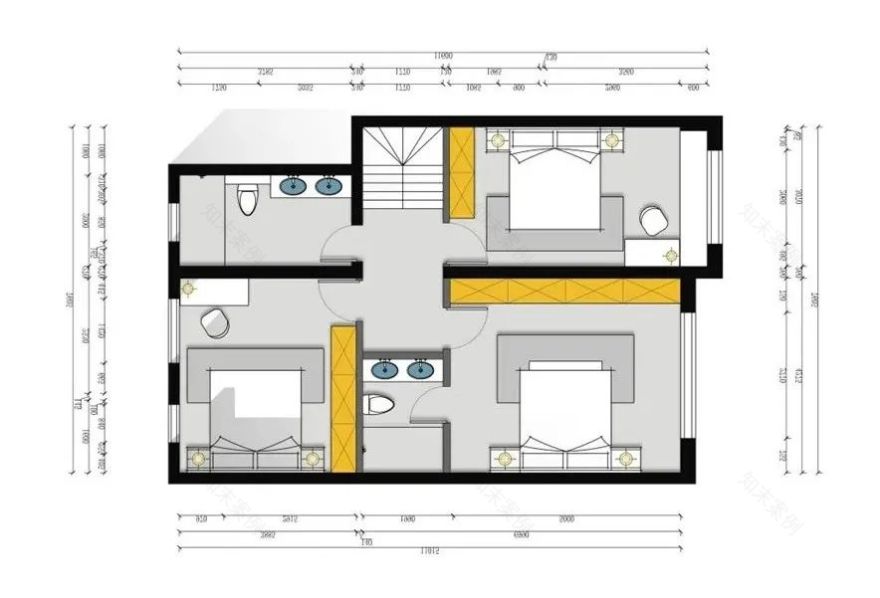 香湖湾壹号320㎡下叠新中式设计丨青马别墅空间设计-47