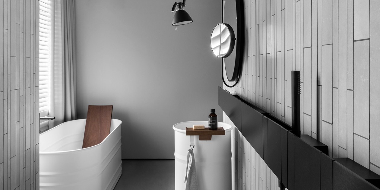 极简轻工业风公寓设计丨line architects-26