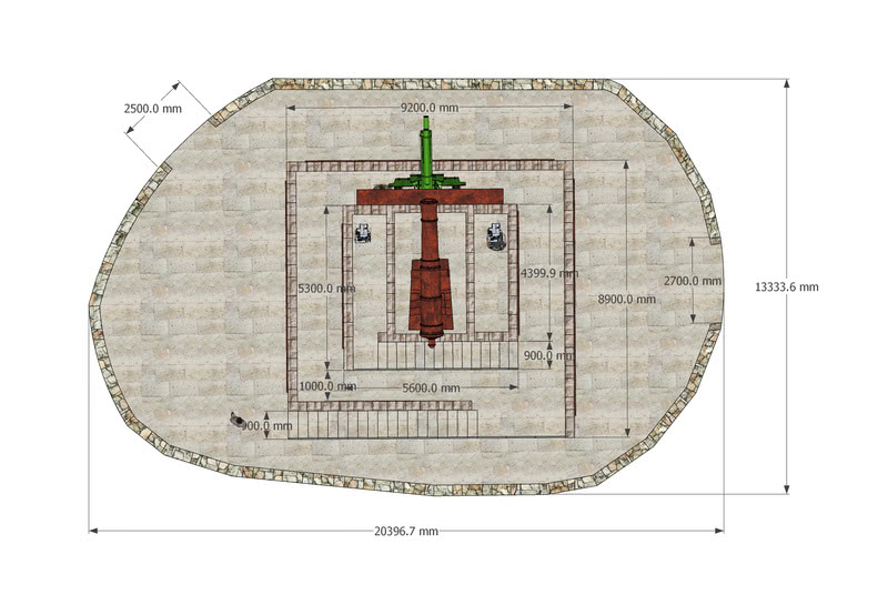 干江炮台山顶“炮塔”设计-4