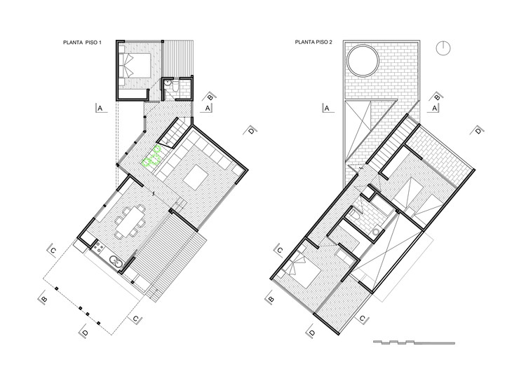 智利洛斯莫尔斯海滩木质别墅融入山脉景观-39
