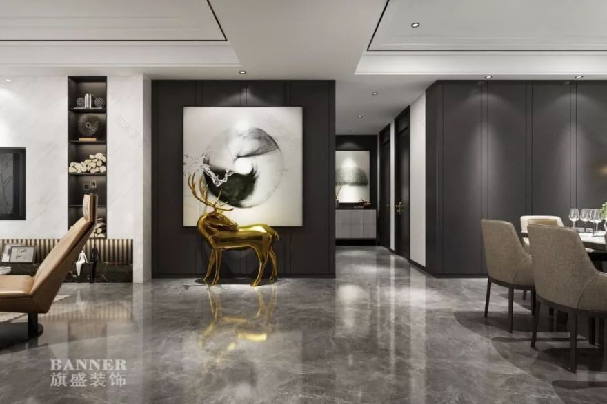 段峰 | 湖城大境 3 号地的现代简约之家-25