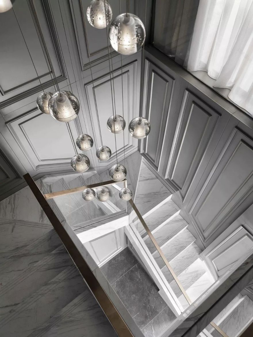 法式轻奢叠拼别墅,中性色的高级格调!-28