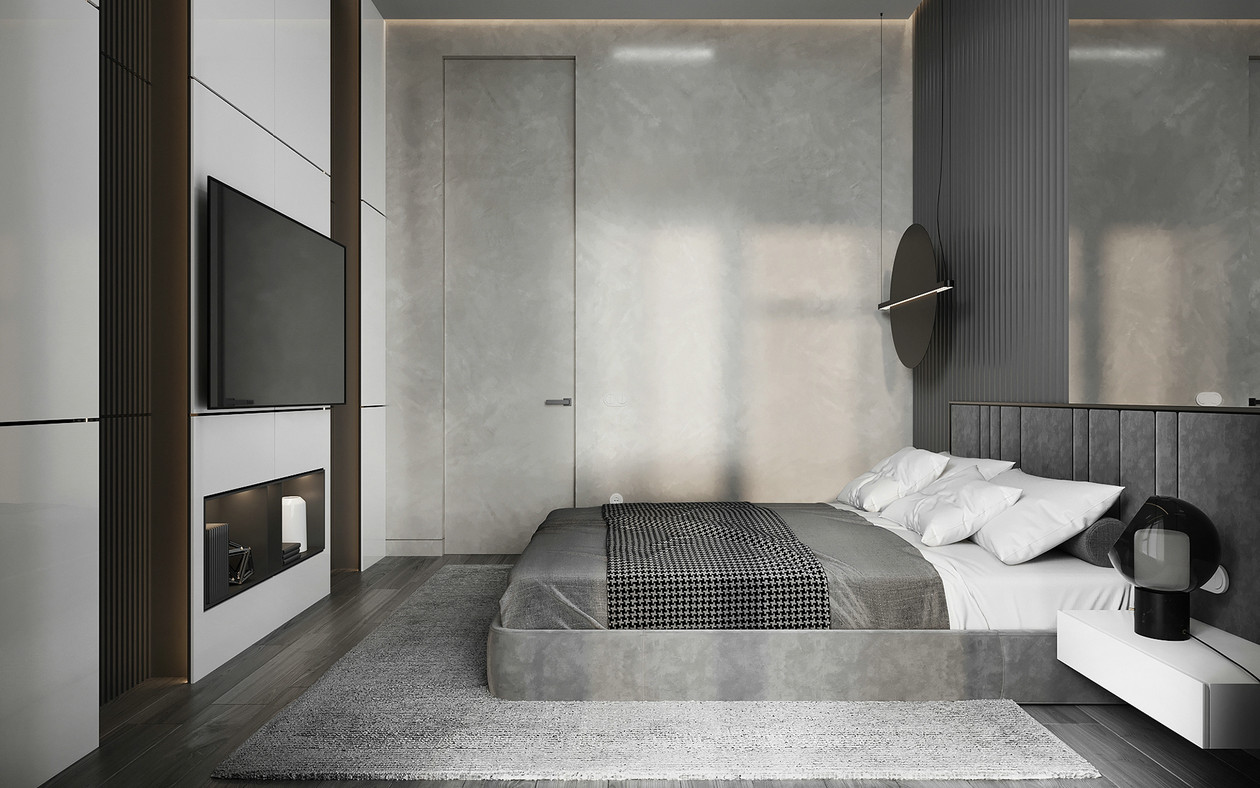 高级灰色系公寓设计 超高级！-15