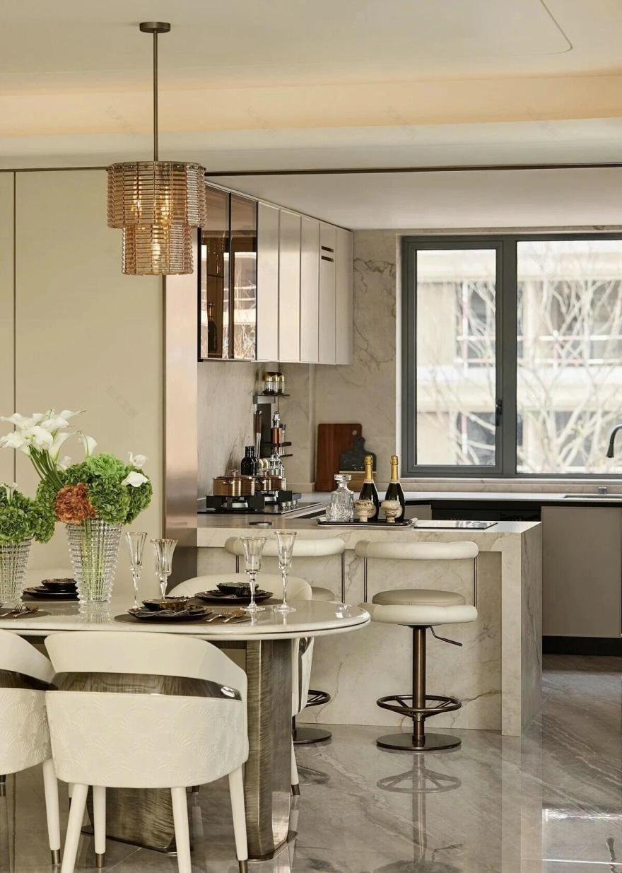 绿城春月锦庐190㎡样板间丨励时设计-13