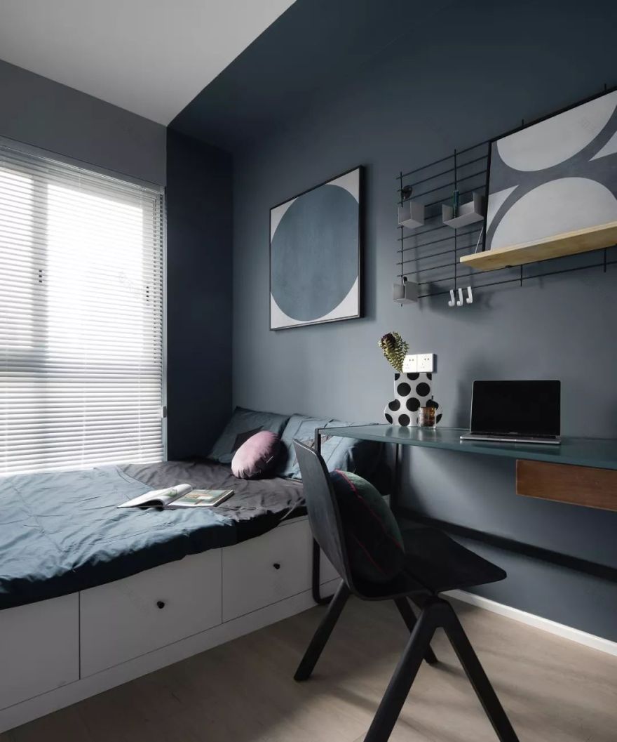 85㎡水电云立方套三双卫,绿色艺术空间的焕新设计-78