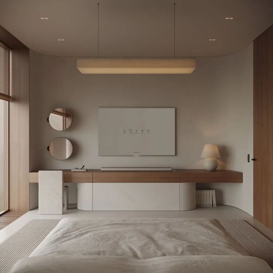 暖色调原木系奶油风极简设计丨HPISD-48