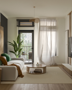 Interior design (Modern Boho-Chic Apartment)