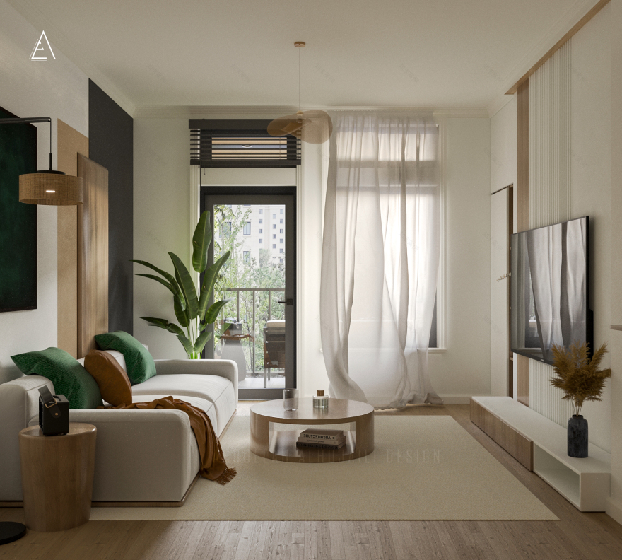 Interior design (Modern Boho-Chic Apartment)-6