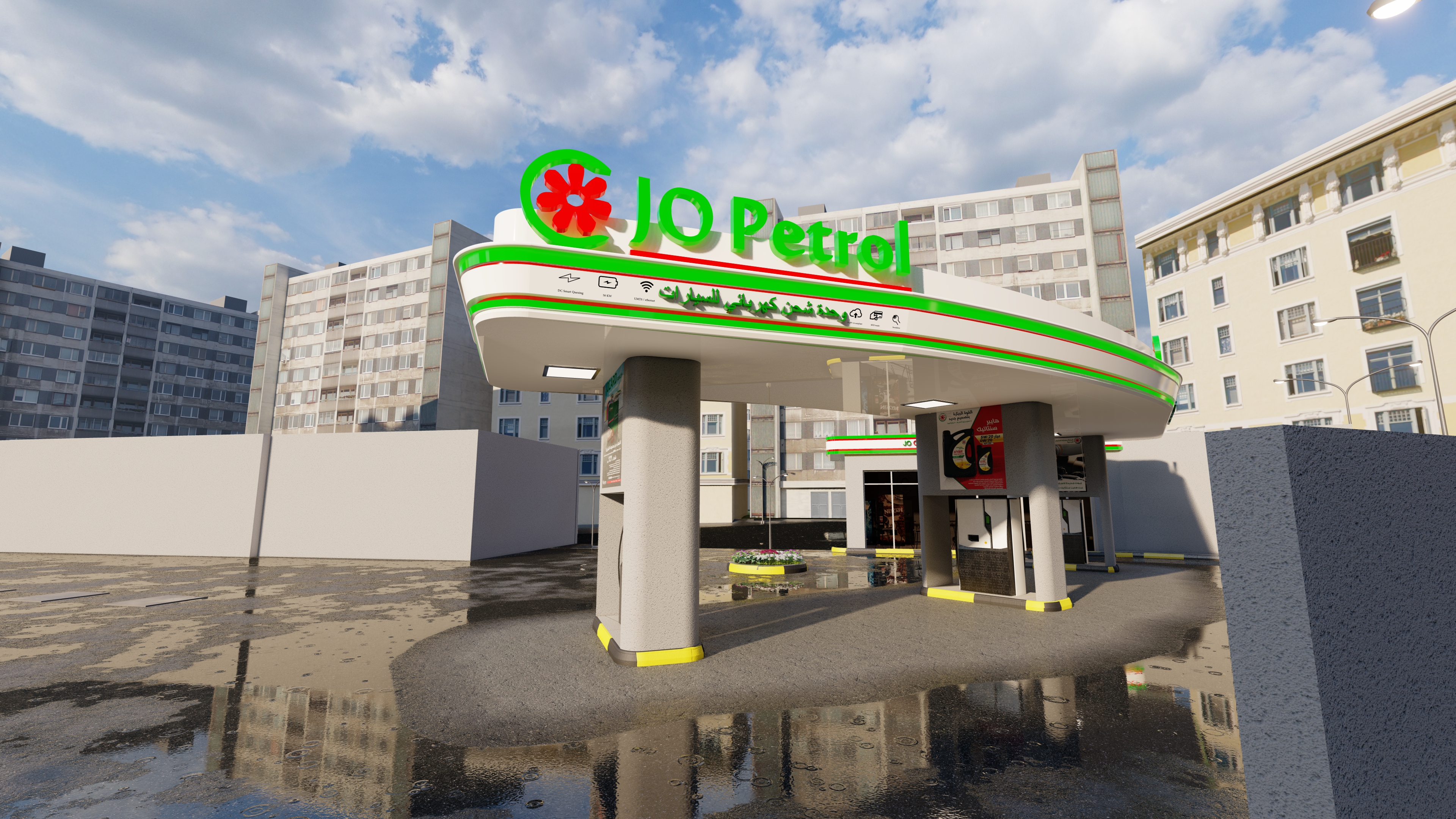 JO Petrol Electric Station-9