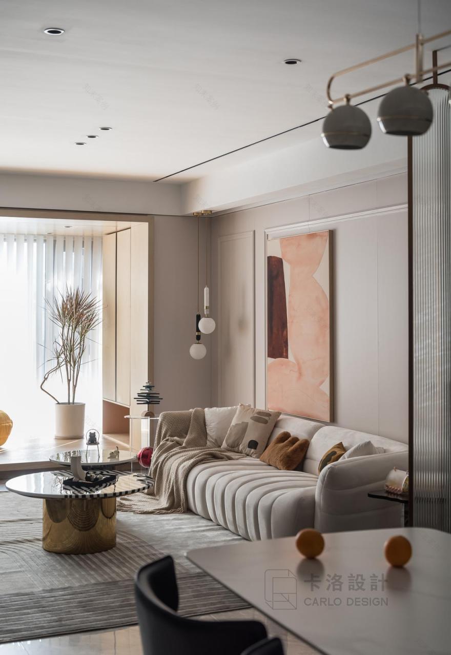 现代奢宅轻调 · 狭长户型的妙手改造-22