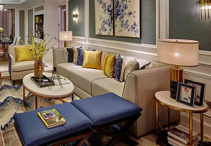 冷元宝设计丨绿地集团海外滩样板空间-14