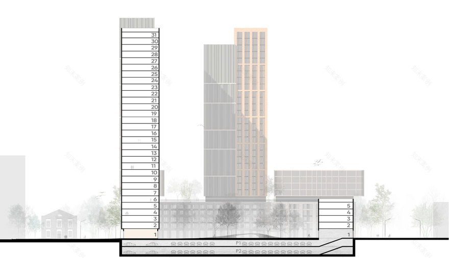 42000 平方米的住宅综合体设计-28