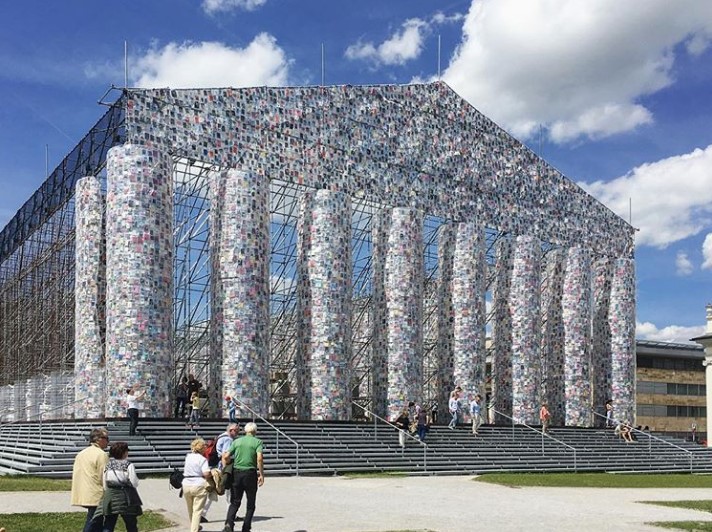 《书本帕台农神庙》建筑装置丨德国卡塞尔丨阿根廷概念艺术家玛尔塔·米努金-21