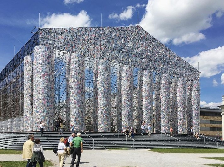 《书本帕台农神庙》建筑装置丨德国卡塞尔丨阿根廷概念艺术家玛尔塔·米努金-21