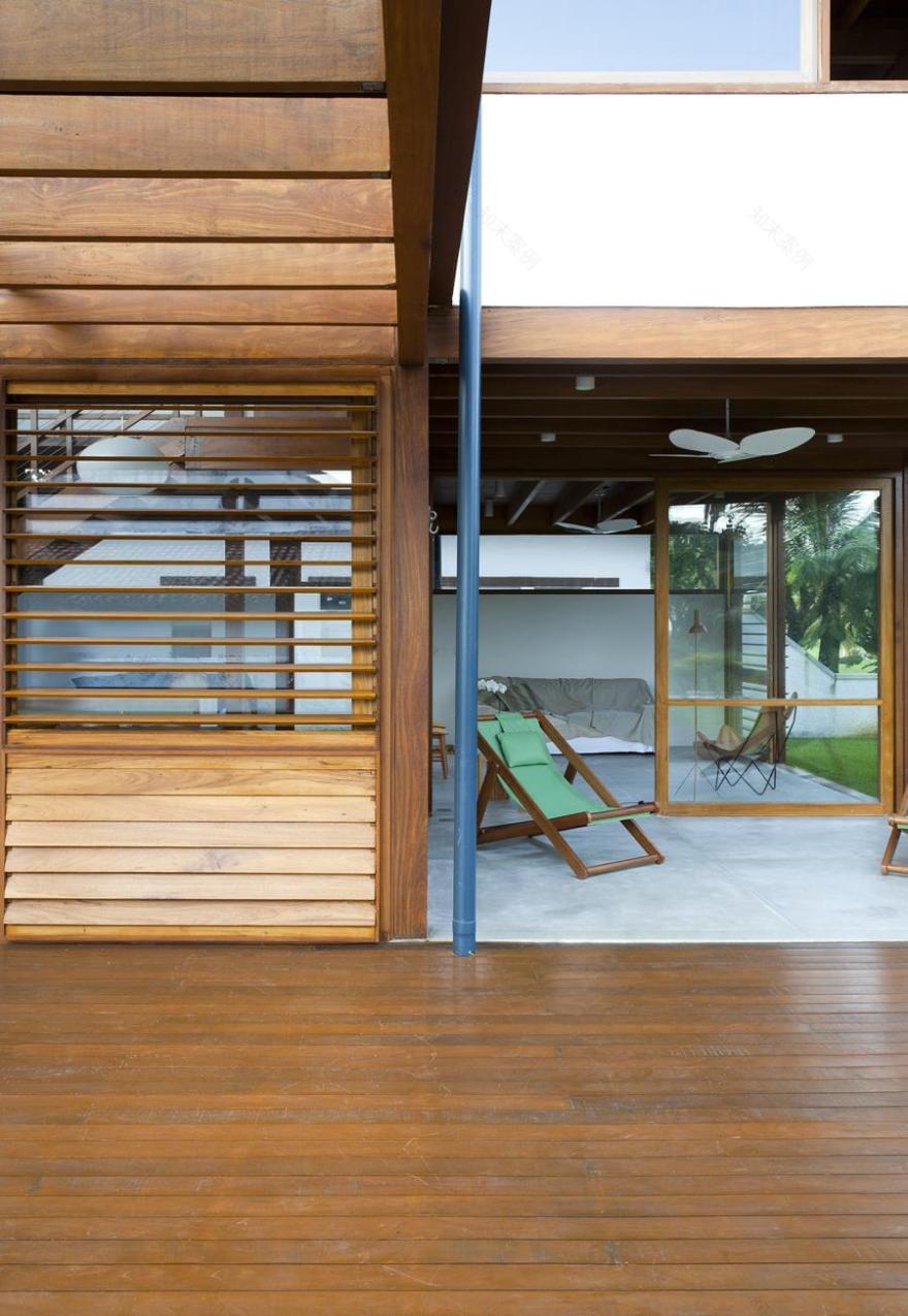 巴西 SP 海滨优雅木结构住宅-10