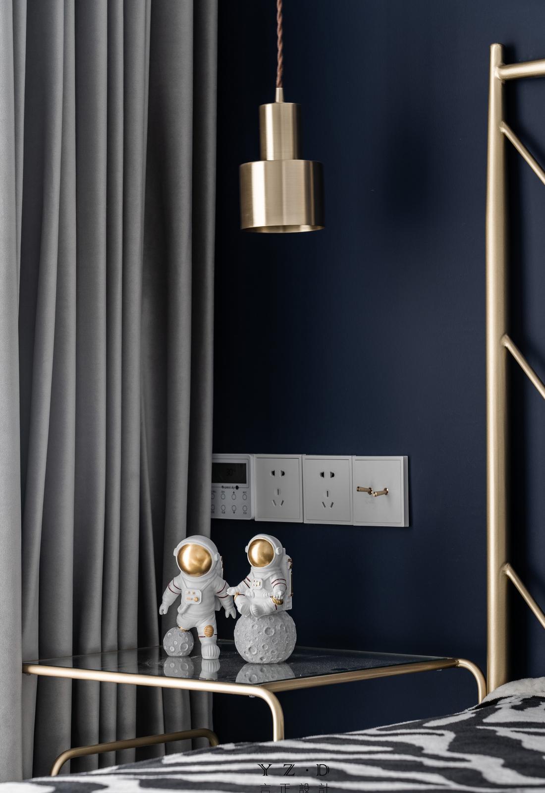 120㎡法式轻奢风无敌江景房设计丨言正设计-44