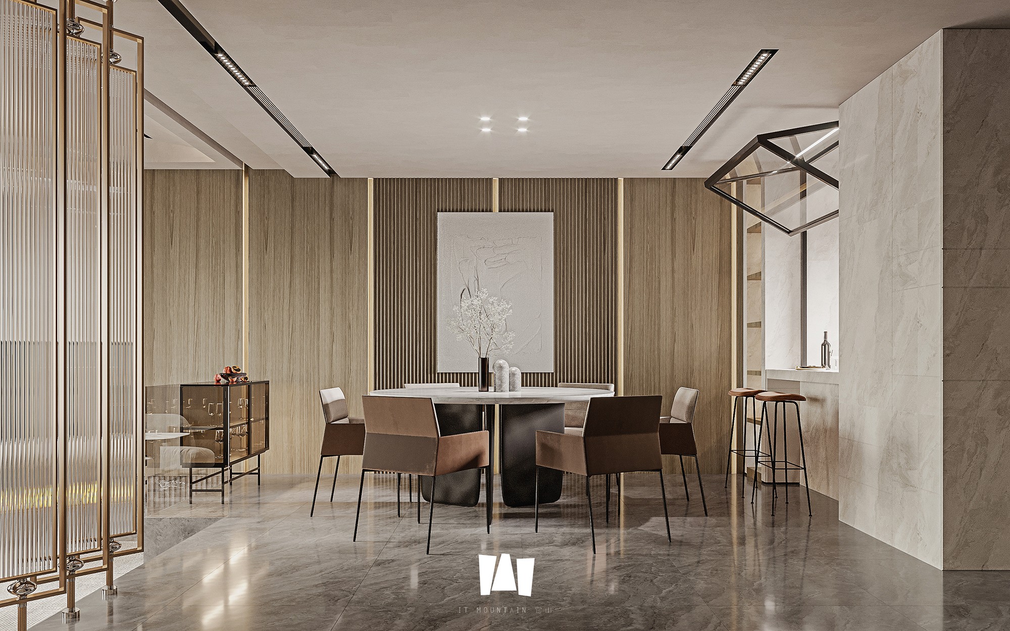 自然温馨的错层空间设计丨它山空间设计-14