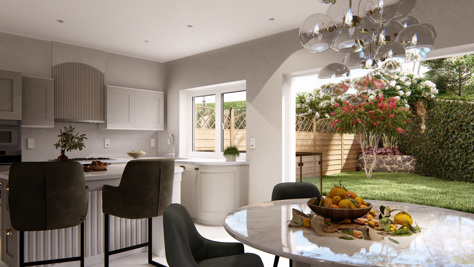 Project for new real estate in the suburbs 2.-6