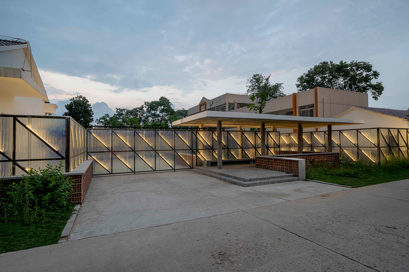 合肥霍山牛角冲乡村研学中心大门丨中国合肥丨傅英斌工作室-13