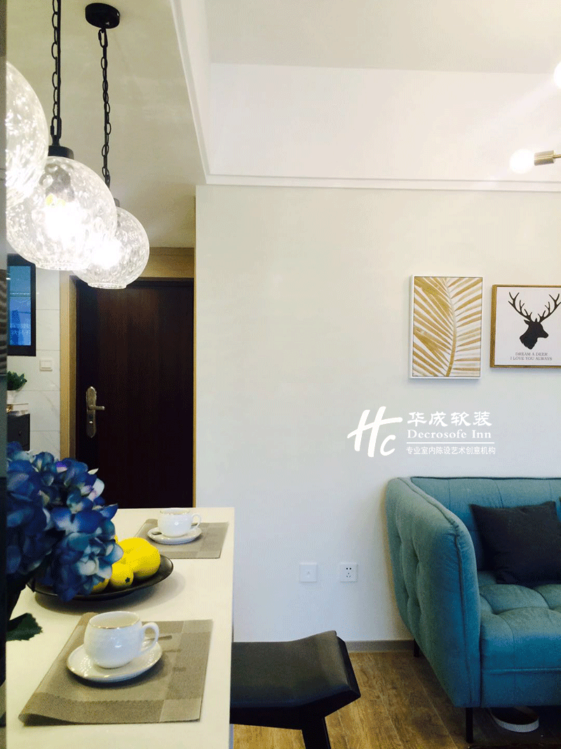 【华成美域设计】禧悦湾样板间F1-42㎡ 北海假日-10