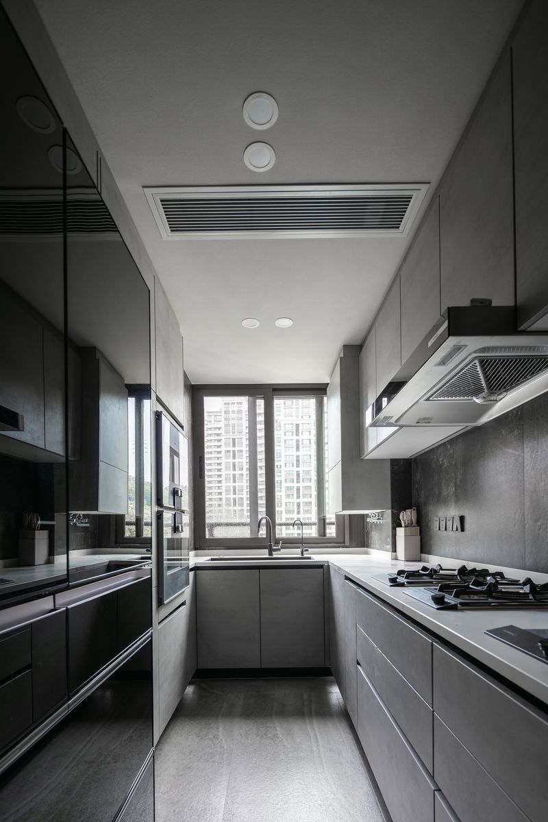 现代简约山语清晖，乐高模型与石材质感的空间对话-18