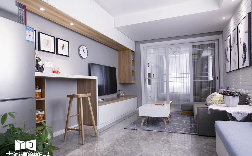 江桥二村 44 平小户型,打造简约时尚两居室-2