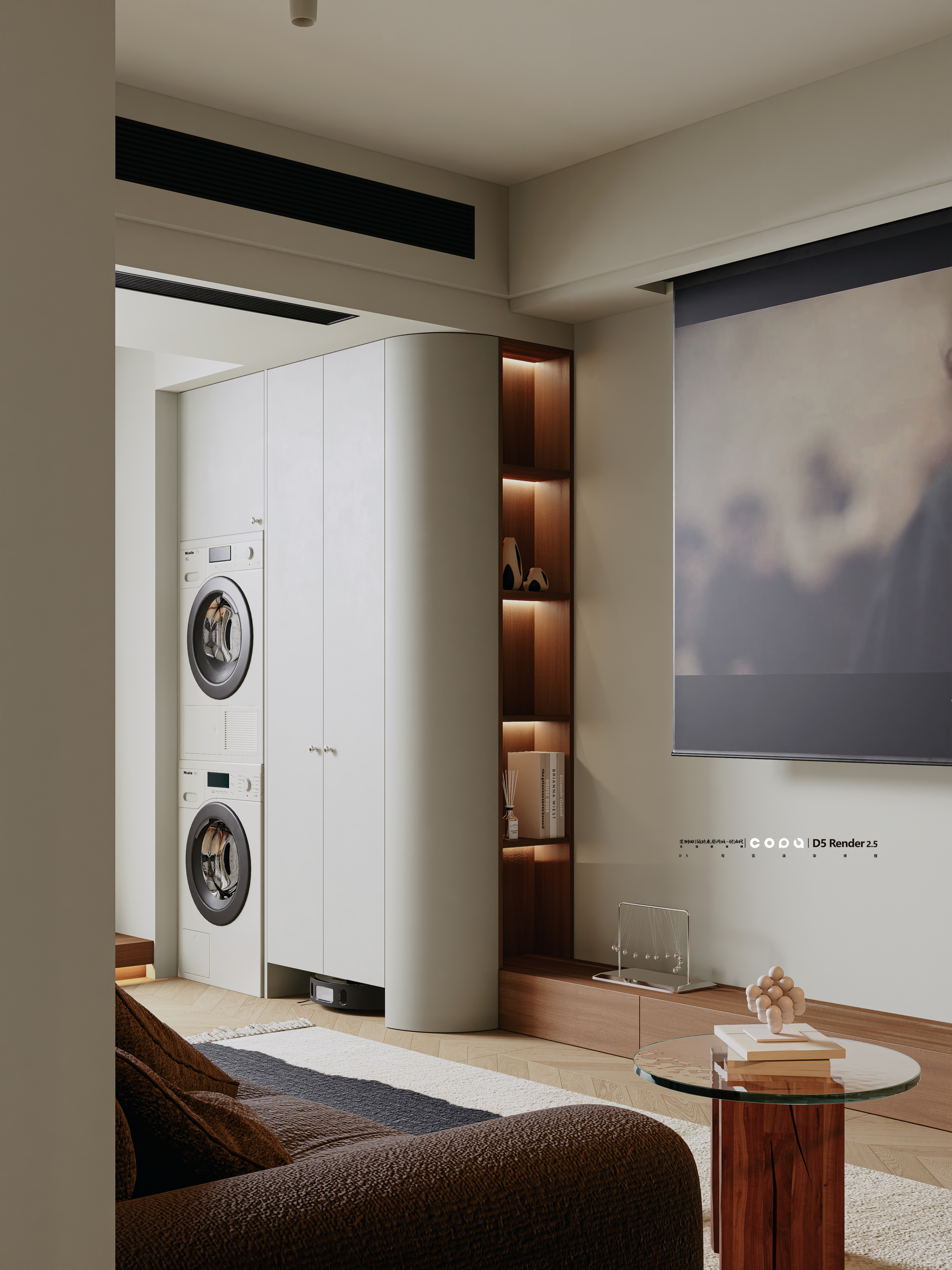 D5 渲染器奶油风视觉表现丨壹木空间,靠背视觉-17