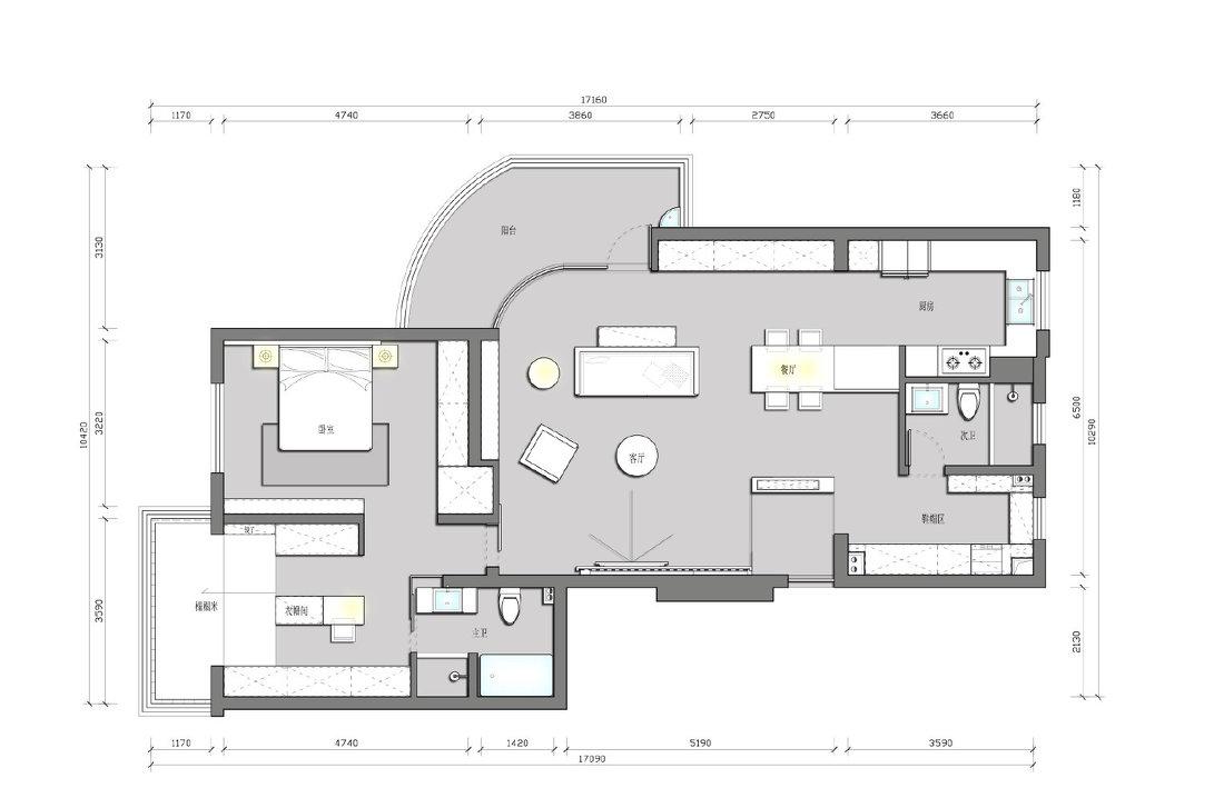 平层住宅设计丨中国芜湖丨芜湖鸿鹄设计-4