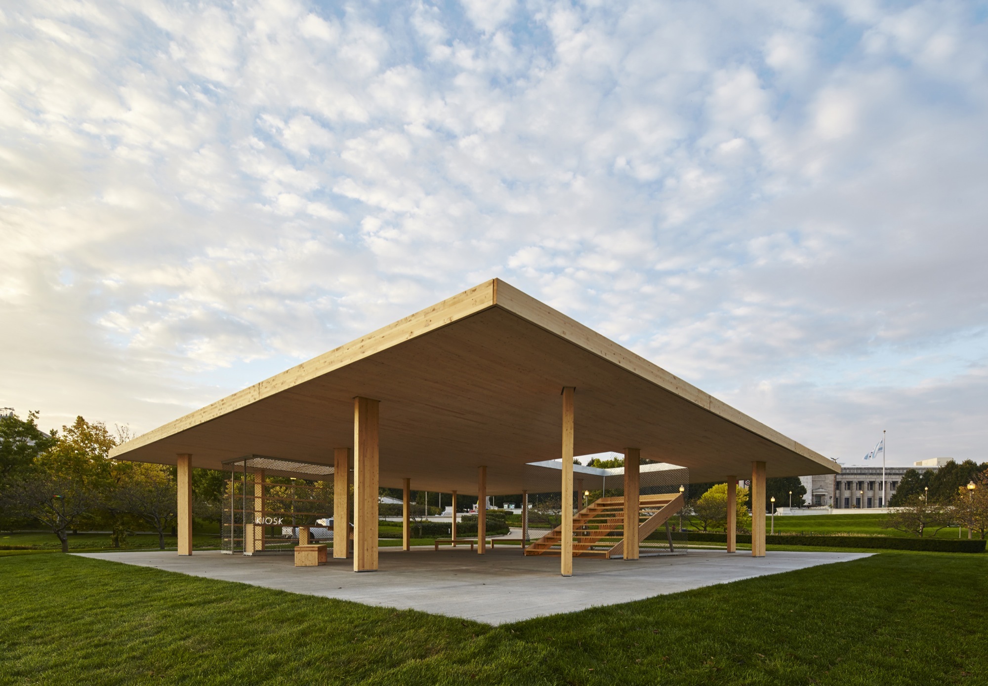 芝加哥湖滨亭 | 木构建筑的简约魅力-13