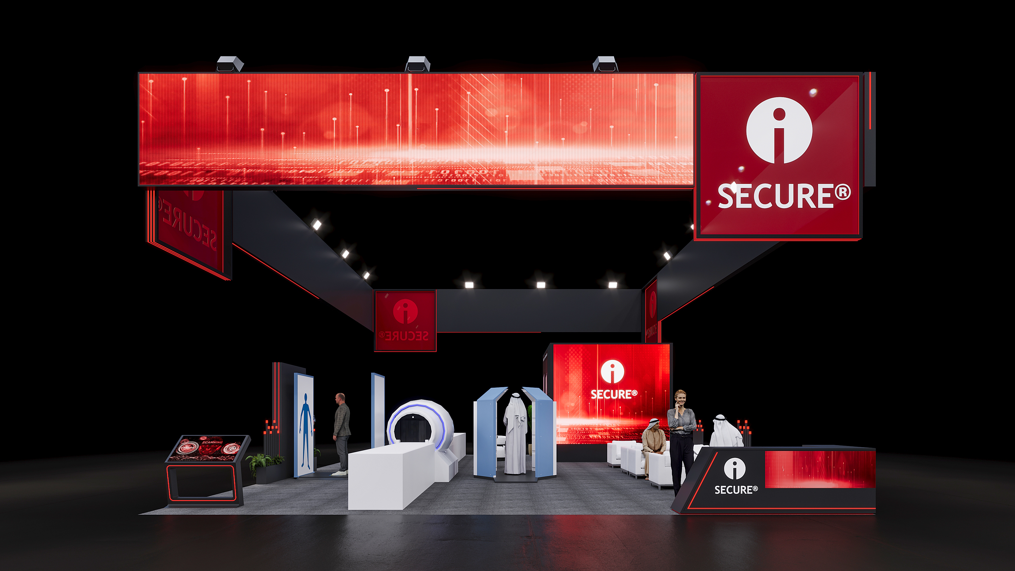 Exhibition Design concept for ISECURE@Intersec 2026-0