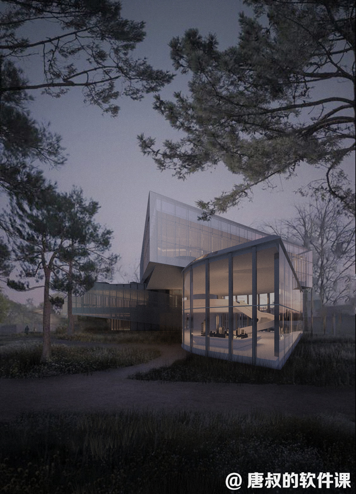 深圳世茂深港国际中心展示馆—写实渲染效果图-7