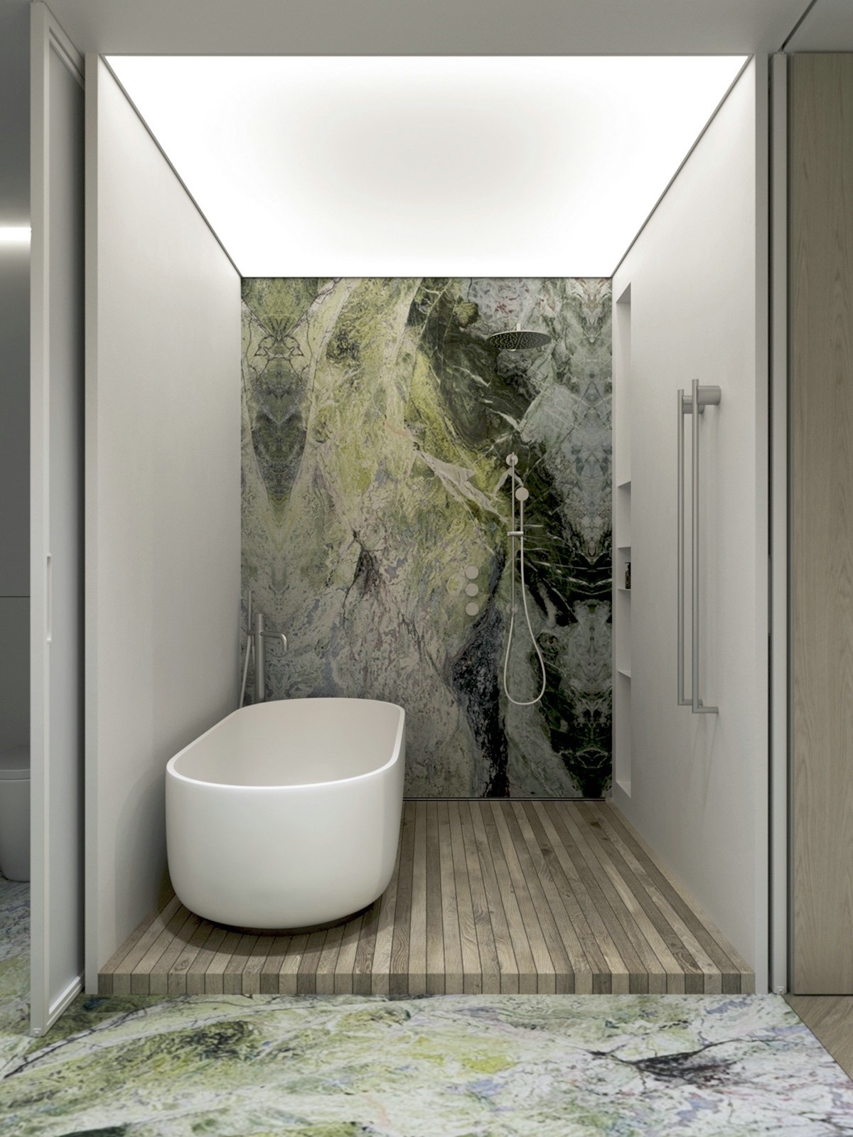 212㎡ 浅色系营造出自然柔和的氛围-17