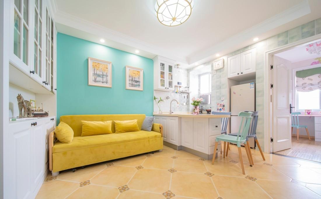 60 平三室田园风,双儿童房定制设计-10