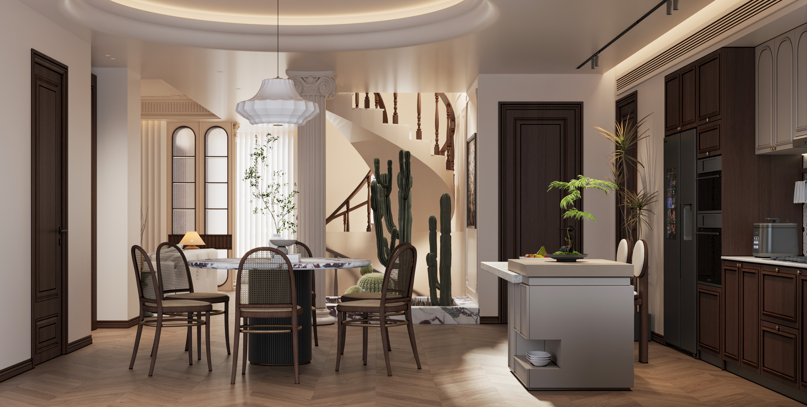 武汉-城投-瀚城璞岸 法式中古风别墅设计-8