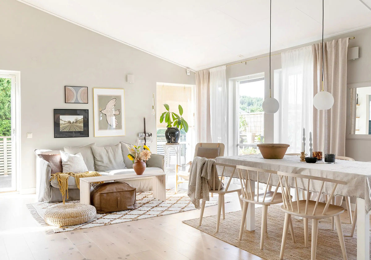 瑞典温馨小木屋，极简中的自然温暖-1