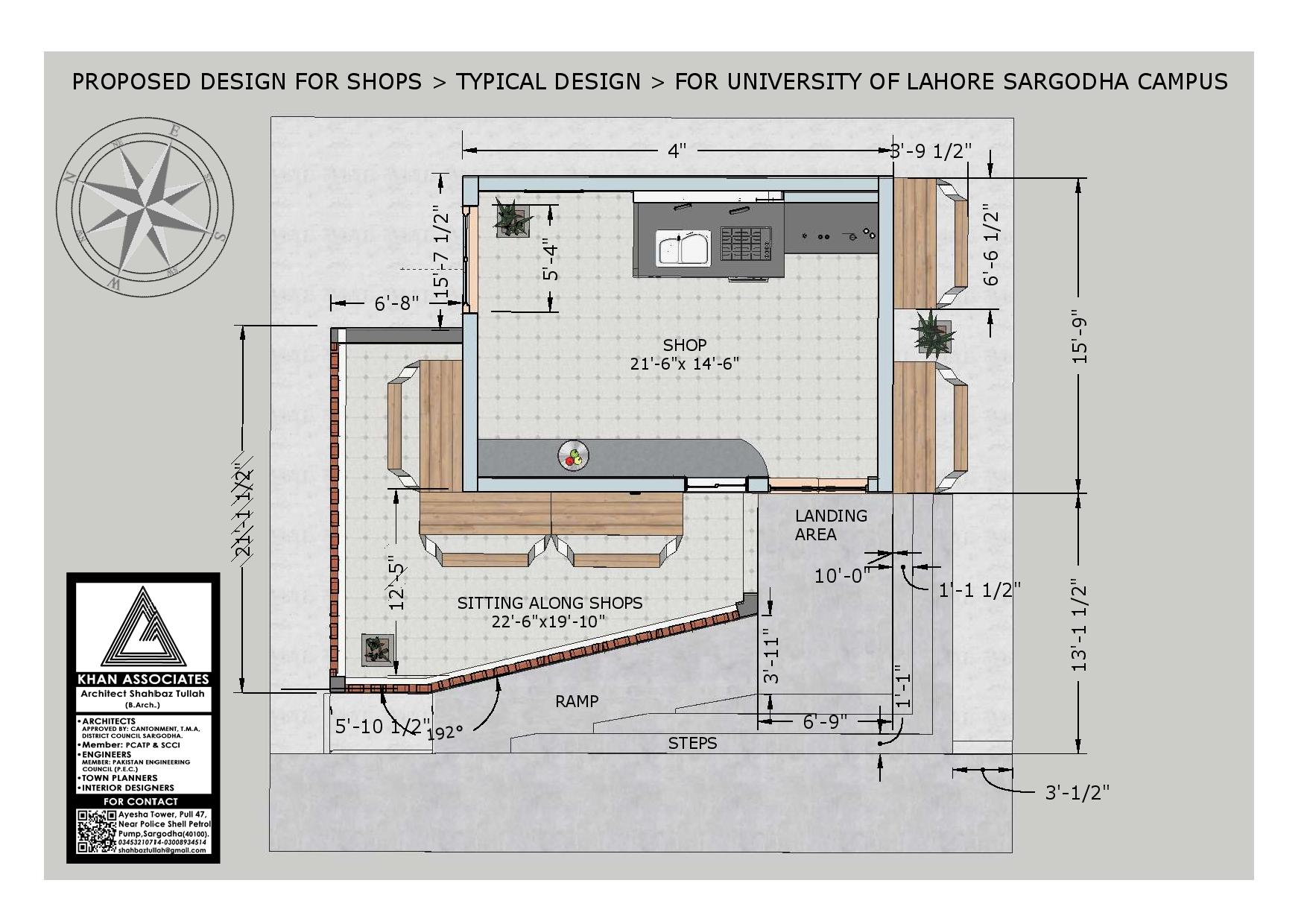 Shops design in a University premises-2