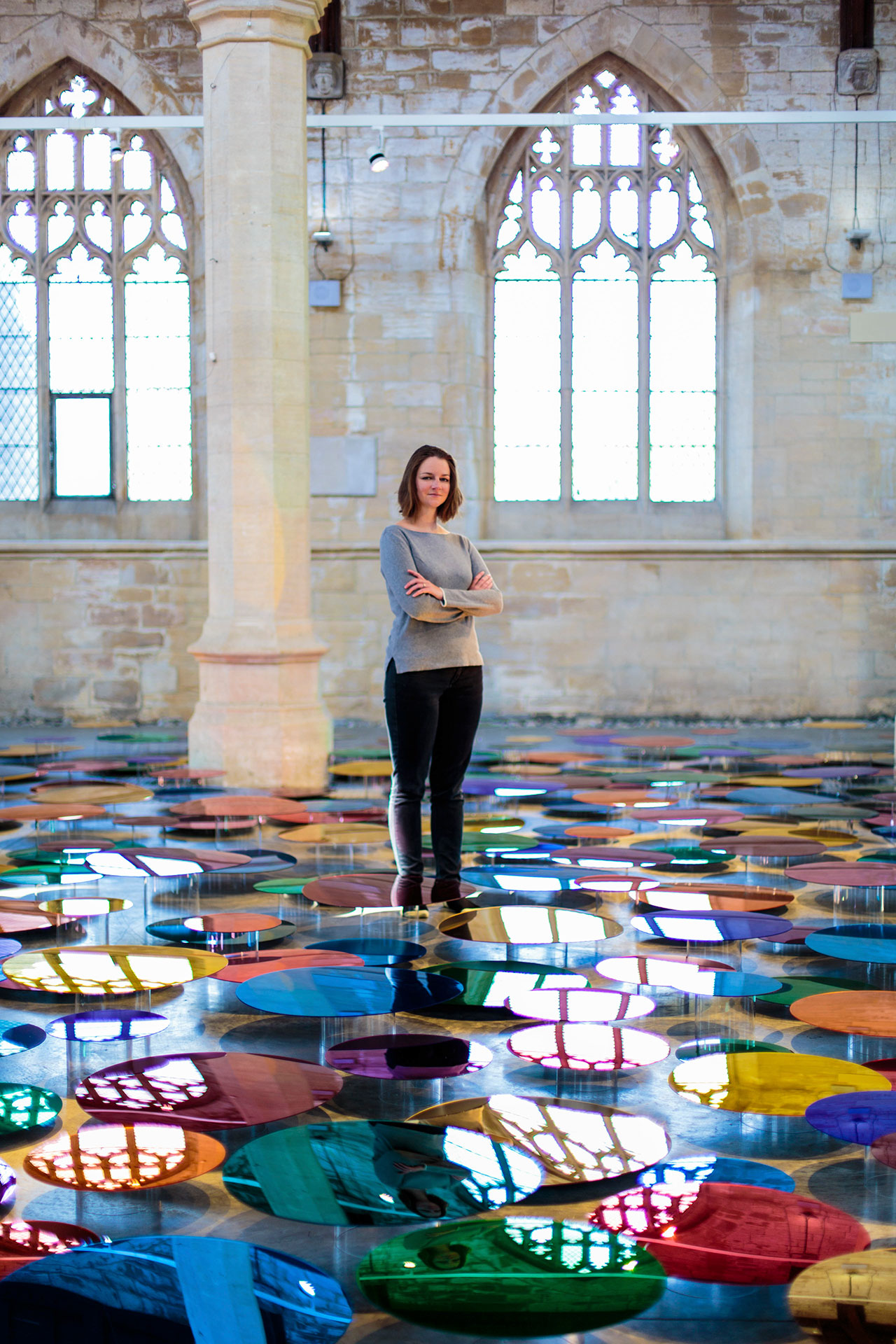 彩光舞影 | 英国艺术家 Liz West 打造彩色镜面装置艺术-25