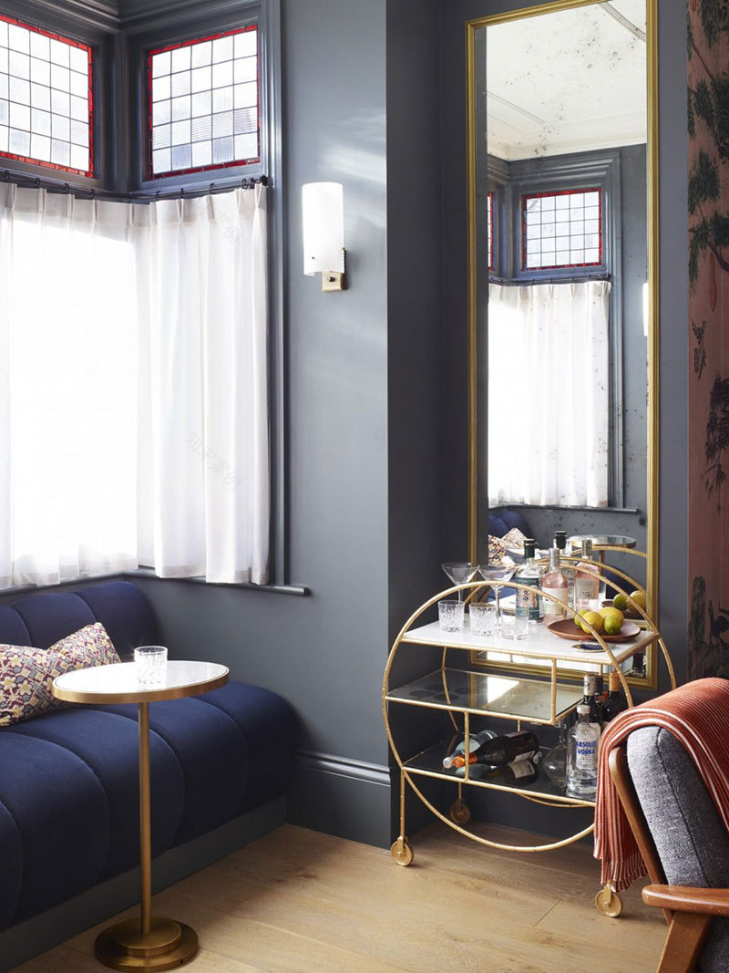 伦敦时尚公寓 | 色彩与纹理的完美融合-7