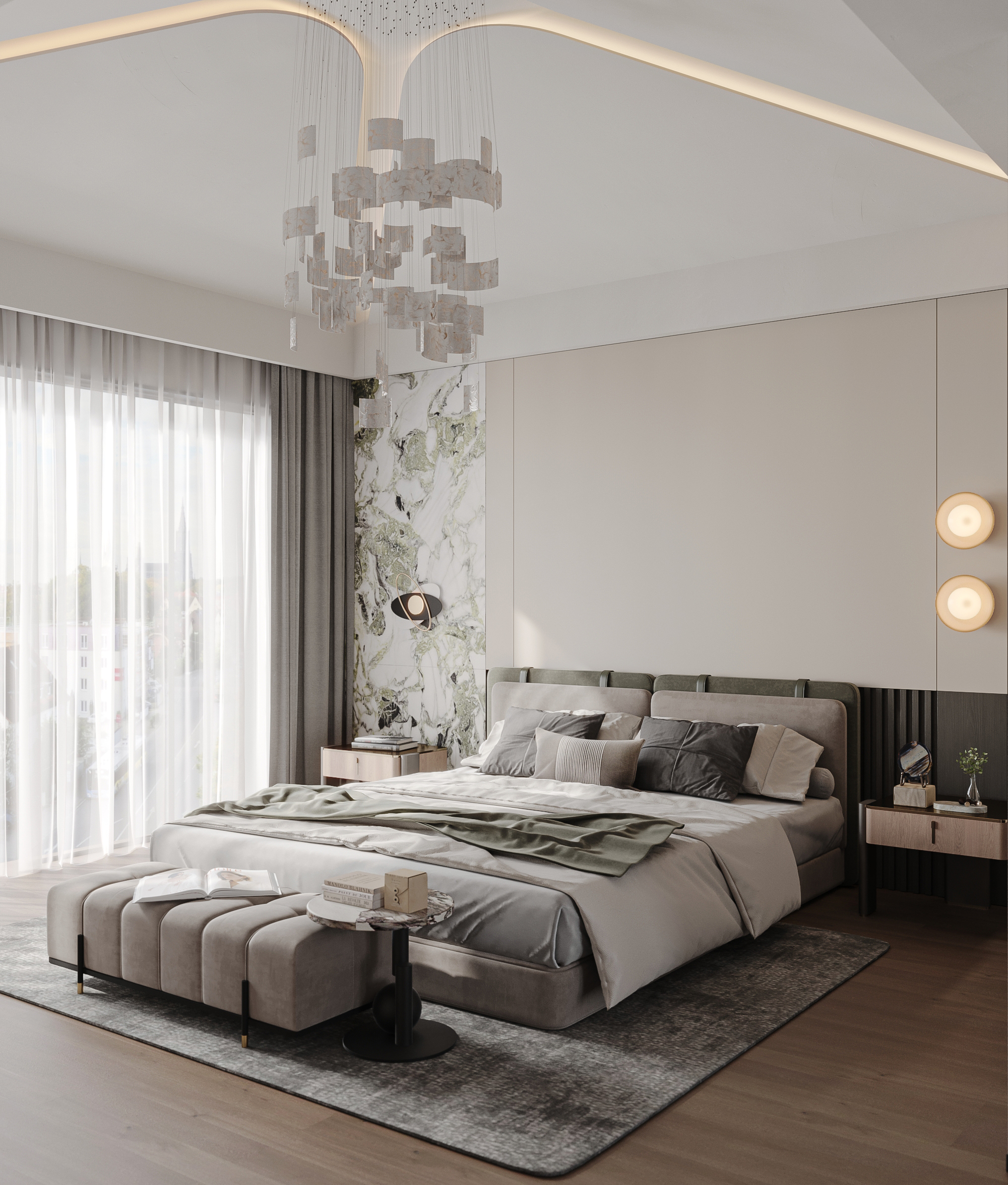 奶油轻奢效果图制作-13