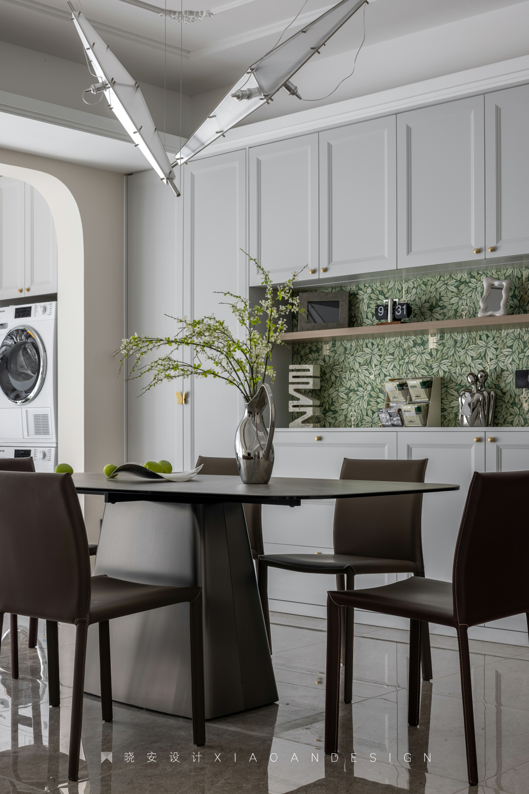 复古蓝红拼接法式美居丨晓安设计-36