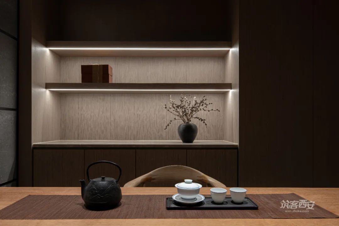 观想设计·蔡飞 | 西安茶空间 | 新旧融合,静谧清雅的茶文化体验-42